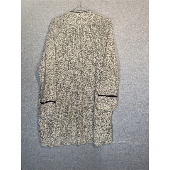 Rd Style Woman's Cardigan Sweater Gray Open Front Long Drape Size Medium VTG - Picture 6 of 7